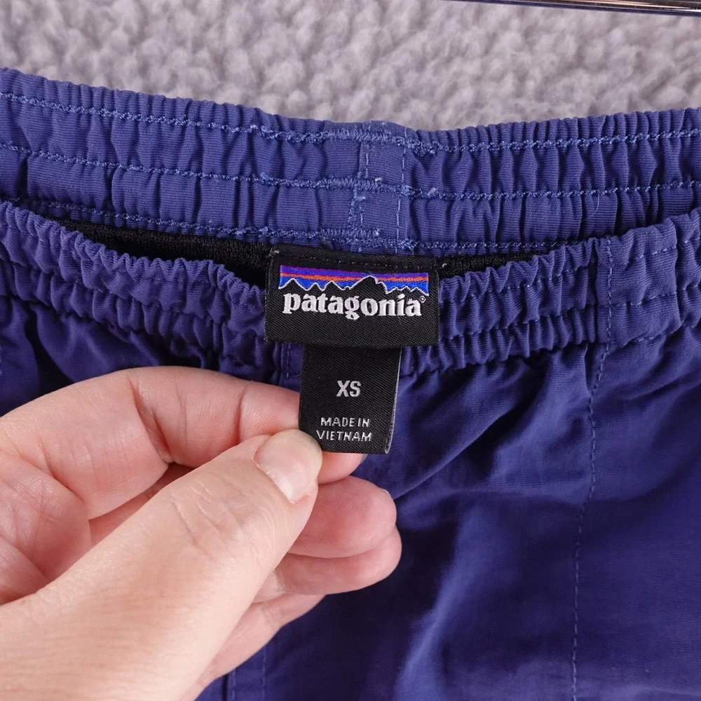 Patagonia Baggies Mens XS Blue 5 Inch Inseam Nylon Outdoor Casual Shorts